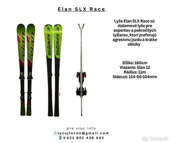 Lyže Elan SLX Race 160cm