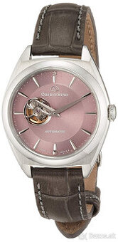 automatické dámske ružové japonské hodinky orient star - nov