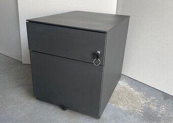 Plechové skrinky/kontajnery Herman Miller na kolieskach