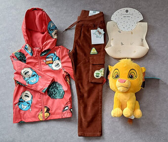Bunda Marvel, nohavice, podbradník, plyšový lev