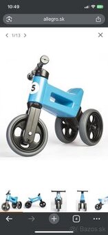 Funny Wheels Odrážadlo New Sport 2v1 modrá