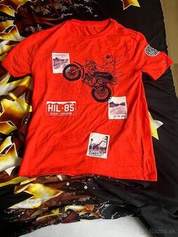 Tričko Tommy Hilfiger – motorkový dizajn (12–14 rokov)