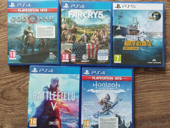 God of War, Far Cry 5, Horizon Zero Dawn, Battlefield V PS4