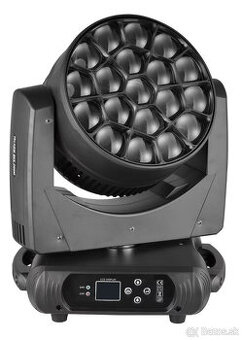 Nové LED Rotačné Hlavy Zoom Wash 19X40W Celá Sada Dobierka