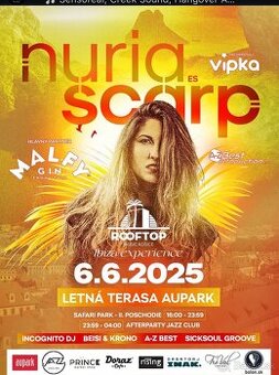 ROOFTOP MUSIC / PIATOK 6.6.25 / LETNÁ TERASA AUPARK KOŠICE