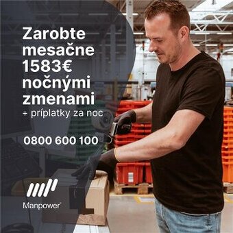 Zamestnaj sa na nočné zmeny a zarob až 1583€ za mesiac