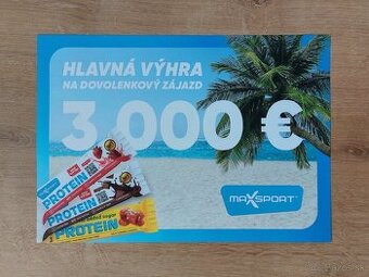 Dovolenka v hodnote 3000€