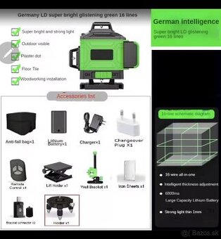 laser zeleny 16 liniovy 4D