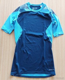 Nové kompresné tričká Adidas TECHFIT (M/L) – Modré/Oranžové