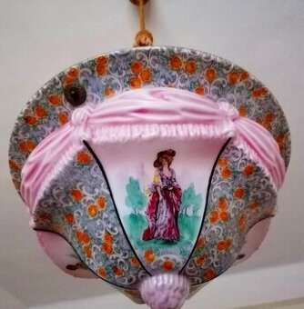 LUSTER secesný - sklo MURANO