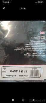 Predam originalný poťach na BMW E46-úplne nový