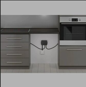 Prípojný box varná doska , rúra