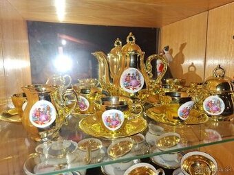 Zlatá kávová súprava