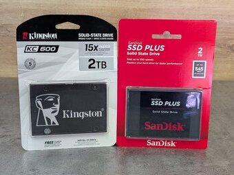 2TB SATA SSD Sandisk SSD PLUS / Kingston KC600 - NOVÉ