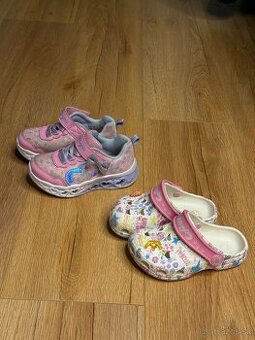 Detská dievčenská obuv vel 25 tenisky skechers crocs