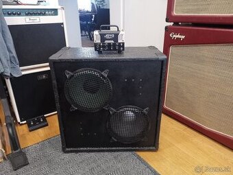 gitarovy amp pololampa 20W+pedal, plus repro 212