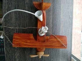 drevenú lampa lietadlo do detskej izby - 1
