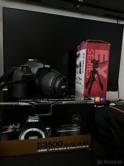 Nikon D3500 18-55mm + Prislusenstvo