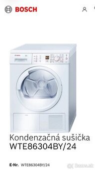 Predam kondenzacnu susicku BOSCH