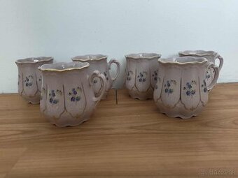 Ružový porcelán - šálky
