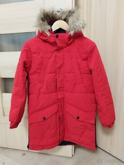 Chlapčenská obojstranná zimná bunda, veľ 146