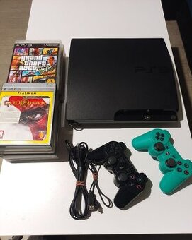 Sony PS3 PlayStation 3 Slim HDD 320GB + Hry