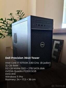 Predám Dell Precision 3640 Tower