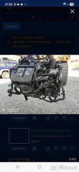 Citroen Peugeot Ford 1.4 diesel euro5 kod 8HR motor