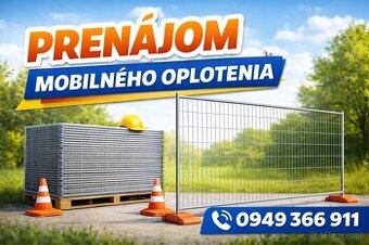 Prenájom mobilného oplotenia