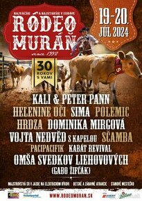 Rodeo Muráň 3 stupenky na dvojdňový festival