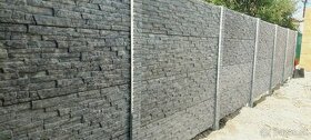 Betonovy plot, farebny. inovatívna technológia výroby plotov - 1
