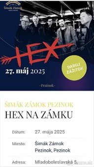 Vstupenky na HEX