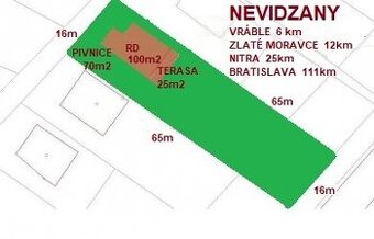 Nová cena. Predám RD Nevidzany s okamžitým nasťahovaním