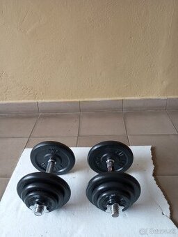 Liatinové nakladacie jednorúčky LIFEFIT 2x20kg - ČISTO NOVÉ