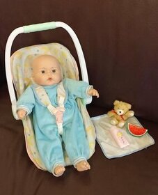 Krásna bábika 42cm so sedačkou a príslušenstvom - 1