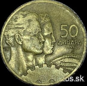 Predám 50 Dinara 1955   Juhoslávia - 1