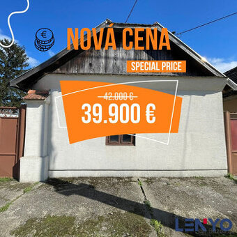 Predáme starší vidiecky dom pri Váhu / ZĽAVA 3000€ /