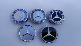 Mercedes - stredové krytky diskov 75mm