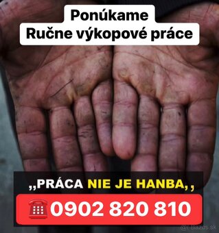 Ručne výkopové a búracie práce
