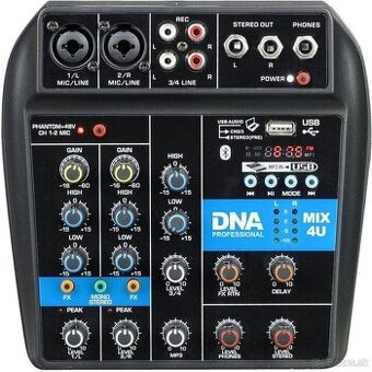 Analógový mixpult "DNA MIX 4U" - nový,len odskúšaný