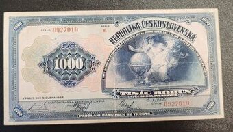 1000 kč, 1932, seria B, Československo