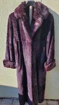 Predám krásny dlhý kožuch - strihaný farbenýkrálik
