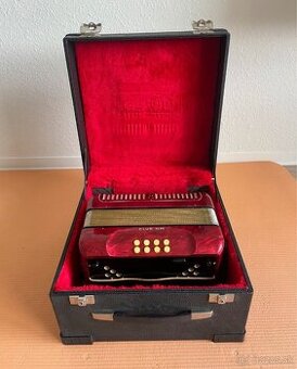 Heligonka Hohner Club lllM CF 3hlas + Kufor