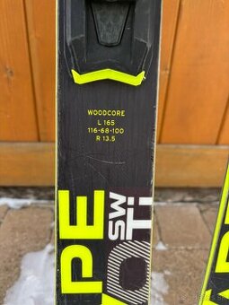 Zjazdové lyže + lyžiarky