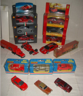 16x modely shell auticka ferrari / anglicaky / kamiony