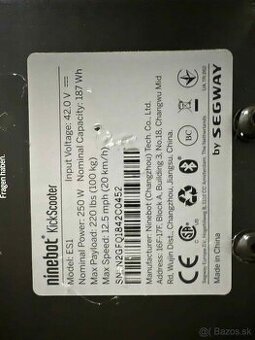 2 elektrické kolobežky Ninebot KickScooter