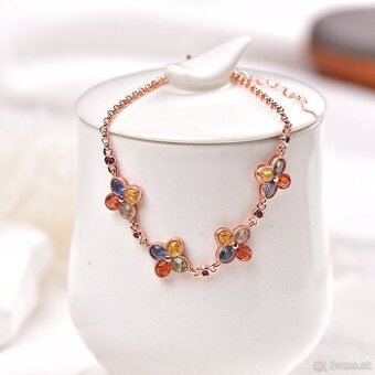 Fancy náramok s farebnými zafírmi a rubínmi (3,3ct)