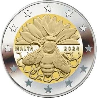 2€ Malta 2024 -Včela medonosná UNC