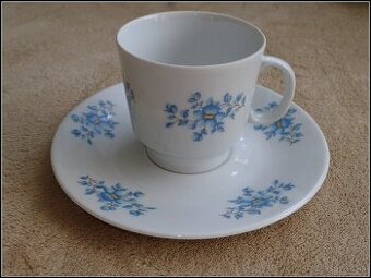 Šálky s nezábudkami 6ks