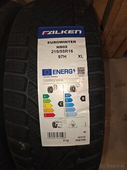 Zimné pneumatiky nové 4ks  215/55 R16 FALKEN